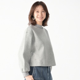 MINHA KILAKILA メランジ調起毛ニットプルオーバー