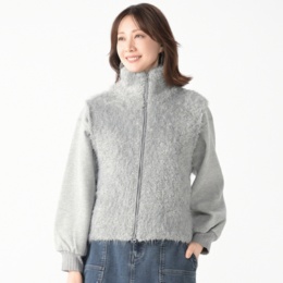 MINHA KILAKILA ジップ使いニットベスト