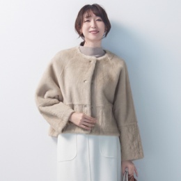 MINHA KILAKILA フェイクファーリバーシブルジャケット