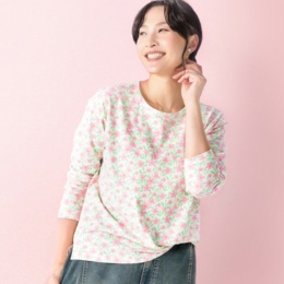 PERSONS ハンドタッチプリントTシャツ