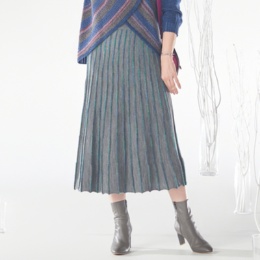 ドネモア かすりフレアースカート