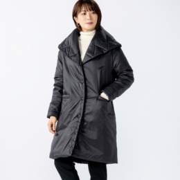 BOUTIQUE JUNKO ワイドカラー吸湿発熱中綿コート
