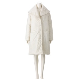 BOUTIQUE JUNKO ワイドカラー吸湿発熱中綿コート