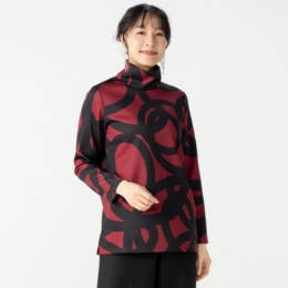 BOUTIQUE JUNKO カーブラインプリントプルオーバー