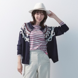 KiKKi フェアアイルカーディガン