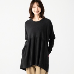 KiKKi ギャザー切り替えチュニック