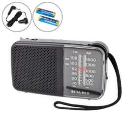 東芝 LEDライト搭載 FM/AMコンパクトラジオ