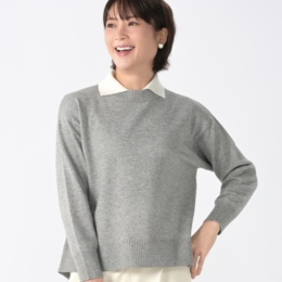 タカシマヤスタイルプリュ シャツレイヤード風プルオーバー