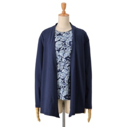 Denim & Co ドレープカーディガン&タンク2点セット