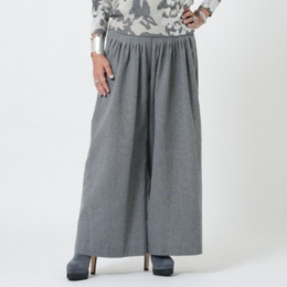 MASAGO 先染め素材の26本タックワイドパンツ