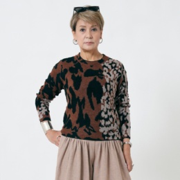  MASAGO ジャガードニットプルオーバー