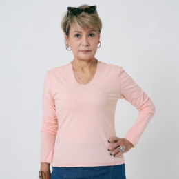 MASAGO クリアーベア天竺バックプリントプルオーバー