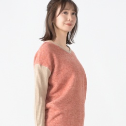 KidsAngel ブークレー糸の袖リブチュニック