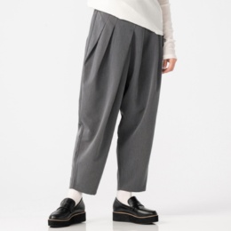 KidsAngel タックデザインテーパードリラックスパンツ