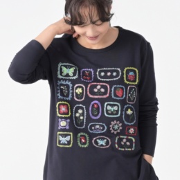 PERSONS ワッペンタッチ刺繍チュニック