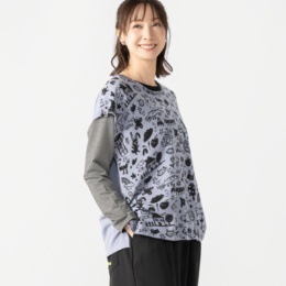 PERSONS キッズライクプリントニットベスト