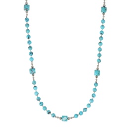 越田雅哉 ターコイズデザインロングネックレス