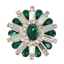 クリスタルガラスシャイニーブローチ/ペンダントヘッド[クリシア]