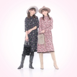 &LOVE 華やかハートフラワーオーナメントワンピース