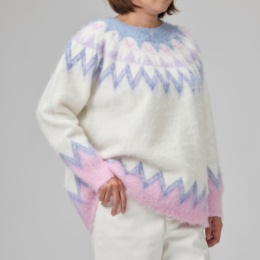 BELLE BOUDOIR フェアアイル柄ニットプルオーバー