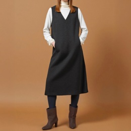 Provador暖か保温ニードルパンチ起毛ジャンパースカート