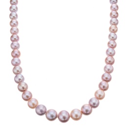 ペールマルチカラーパールグラデーション ネックレス 9-12mm