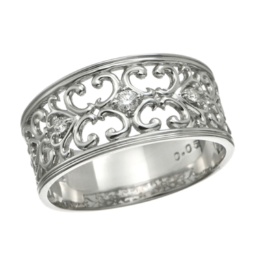 マエストロ 純プラチナ ダイヤモンド アイビー デザインリング