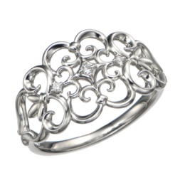 マエストロ 純プラチナ オープンワークリネアデザインリング