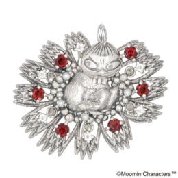 ムーミン シルバー925 花の上のリトルミイブローチ