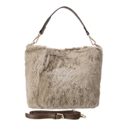 ルナジュメール モノグラム刺繍2Wayエコファーバッグ