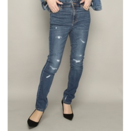 Anne Coquine ストレッチデニムダメージスキニーパンツ