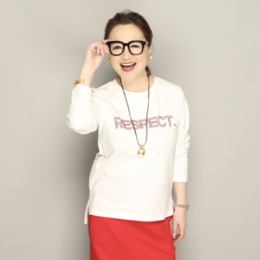 Anne Coquine クリスタルホットフィットロングスリーブTシャツ