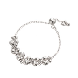 純プラチナ スパークルデザイン チェーンリング