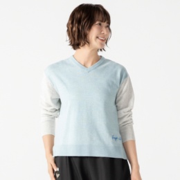 スクープクラブ 後ろ姿で魅せる 遊び心Vプルオーバー