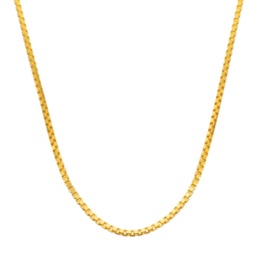 純金 ボリュームブライトベネチアンチェーンネックレス