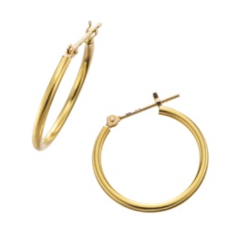 純金/18K フープ イヤリング/ピアス