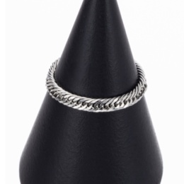 純PT トリプル喜平Vカットチェーンピンキーリング2.2mm幅