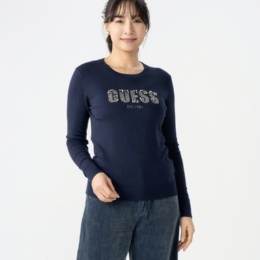 GUESS 長袖ロゴセーター