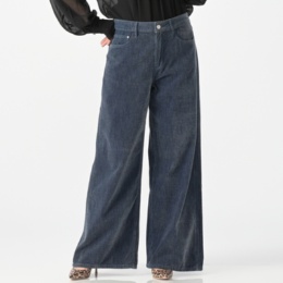 GUESS ワイドレッグデニムパンツ