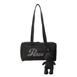 PERSONS チャーム付きショルダーバッグ