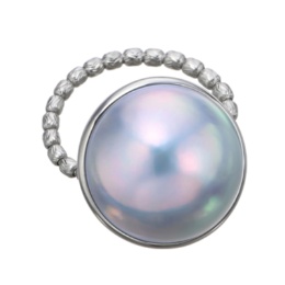 PT 奄美大島産 ブルーマベパール ストレッチリング15mm