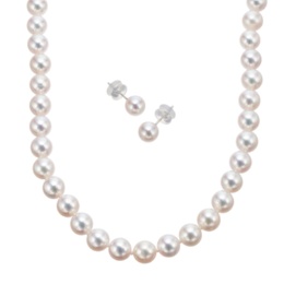 アコヤ真珠 ネックレス&イヤリング/ピアス 7.0mm