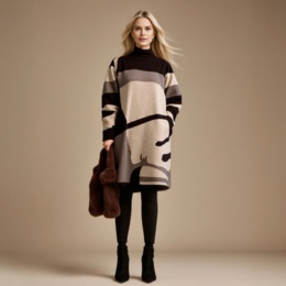 Grace Edit ジャカードニットチュニック