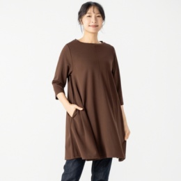 KawaiOkada スクランブルジャージラウンドネックワンピース