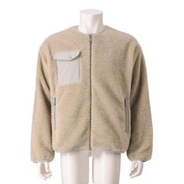 Lucca Uomo alla moda Bigシルエットボアジャケット