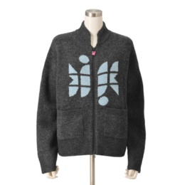 KiKKi WジャガードニットZIPブルゾン