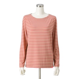 KiKKi ボートネックボーダープルオーバー