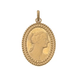 マエストロ 純金 ペンダントヘッド ビーナス&ぶどう