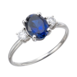  ラボグロウンサファイヤPT950リング1.2ctUP