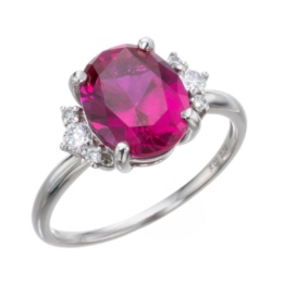  ラボグロウンルビーPT950リング3.0ctUP